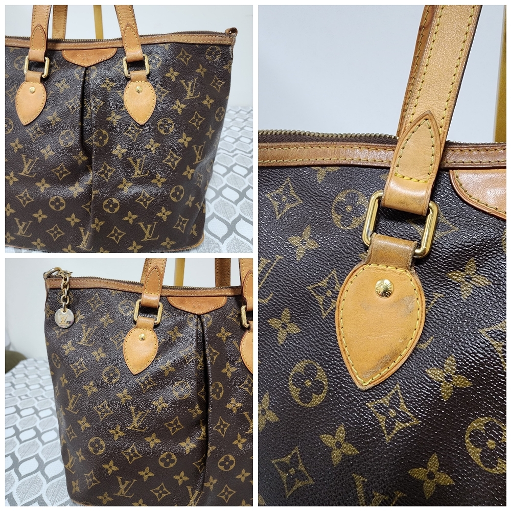 LOUIS VUITTON Monogram Palermo PM Shoulder Bag Brown - Picture 10 of 16